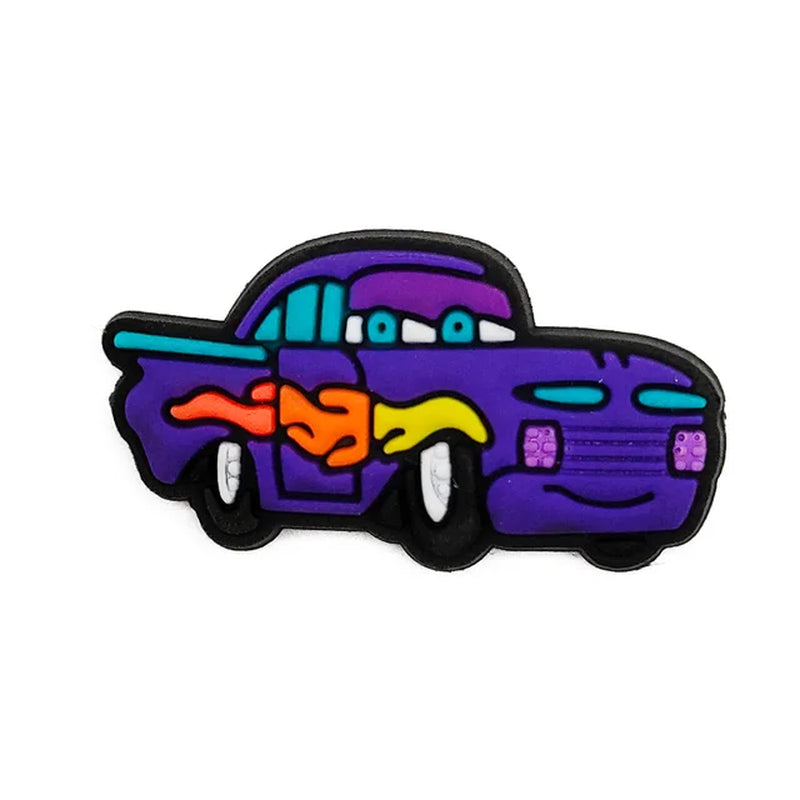 1Pcs Disney Racing Story Shoe Accessories Garden Cars Sandals Buckle Decorations Fit Croc Jibz Charm Kids Party Gifts